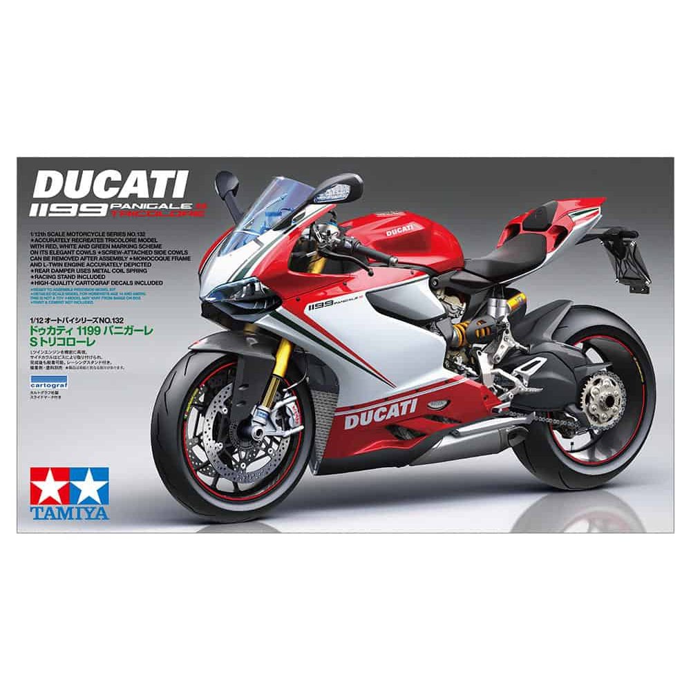 Tamiya 1/12 Motorcycle 14132 杜卡迪1199 Panigale S Tricolore 組裝模型
