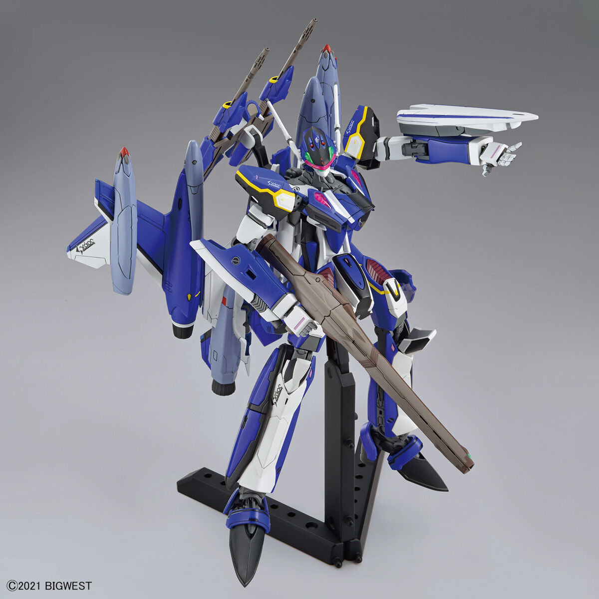 [網店限定 精選模型 加 水貼優惠] Bandai 1/100 HG 超時空要塞 YF-29 杜蘭朵女武神 (麥斯米倫·吉納斯機) 組裝模型 + YF-29 Full Set Pack 專用水貼