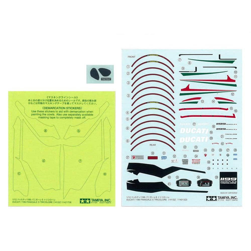 Tamiya 1/12 Motorcycle 14132 杜卡迪1199 Panigale S Tricolore 組裝模型