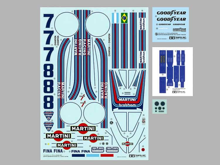 Tamiya 1/12 Big Scale Racing Car 042 Martini Brabham BT44B 1975 組裝模型