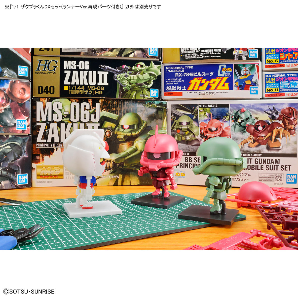 Bandai 1/1 機動戰士高達 渣古模型君DX套裝(重現模型框架Ver.部件) 組裝模型