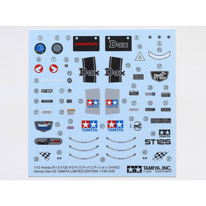 Tamiya 1/12 Motorcycle Honda Dax 125 組裝模型