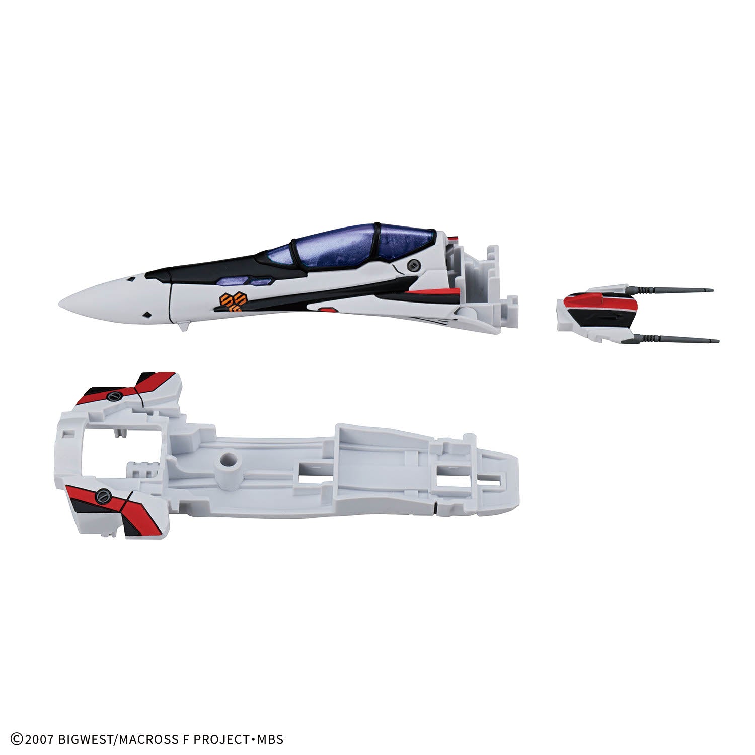 Bandai 1/100 HG-超時空要塞 VF-25F 彌賽亞(早乙女·有人專用機) DX Set 組裝模型