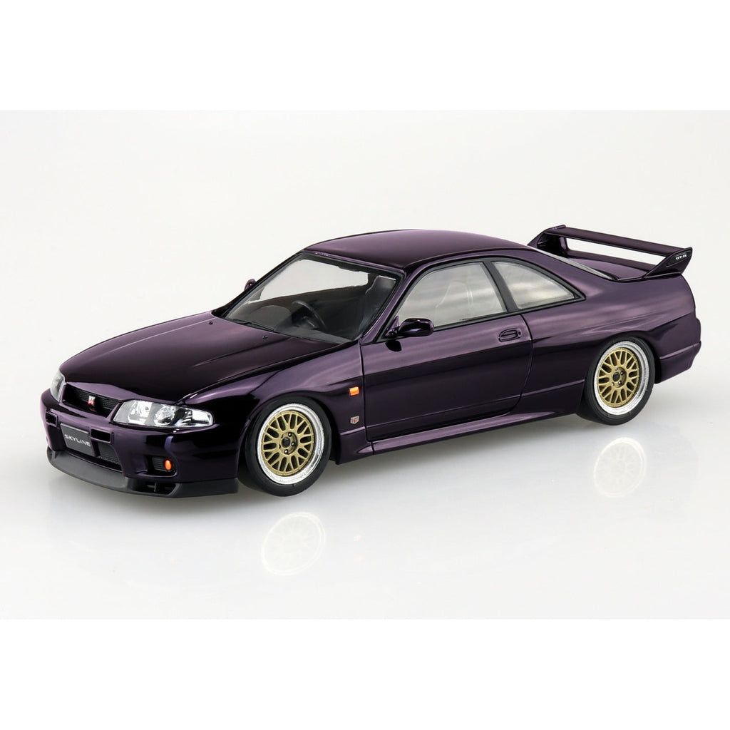 精選預訂-2025年10月20日 截訂- Aoshima SNAP KIT 系列1/32 日產 R33 Skyline GT-R 定制輪圈(午夜紫)