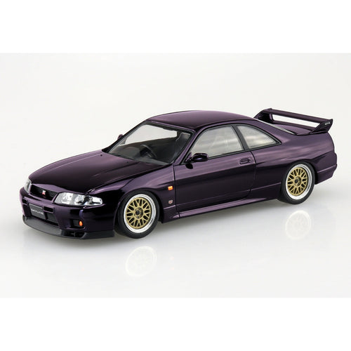 精選預訂-2025年10月20日 截訂- Aoshima SNAP KIT 系列1/32 日產 R33 Skyline GT-R 定制輪圈 午夜紫