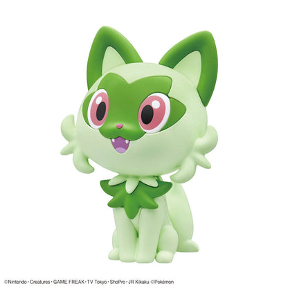 Bandai Pokemon PLAMO COLLECTION QUICK!! 018 New Leaf Cat Assembly Model