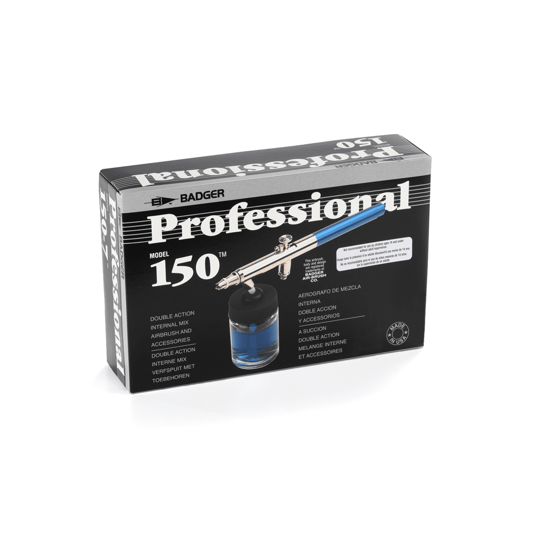 Badger 150-7 Professional Bottom Feed Airbrush Kit