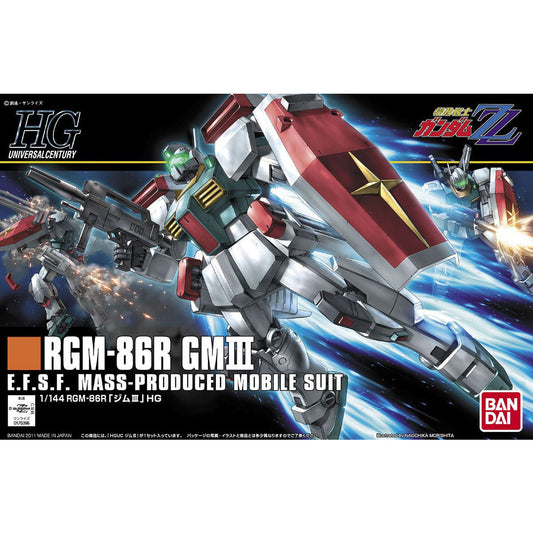 Bandai 1/144 HGUC 126 RGM-86R GM III Plastic Model Kit