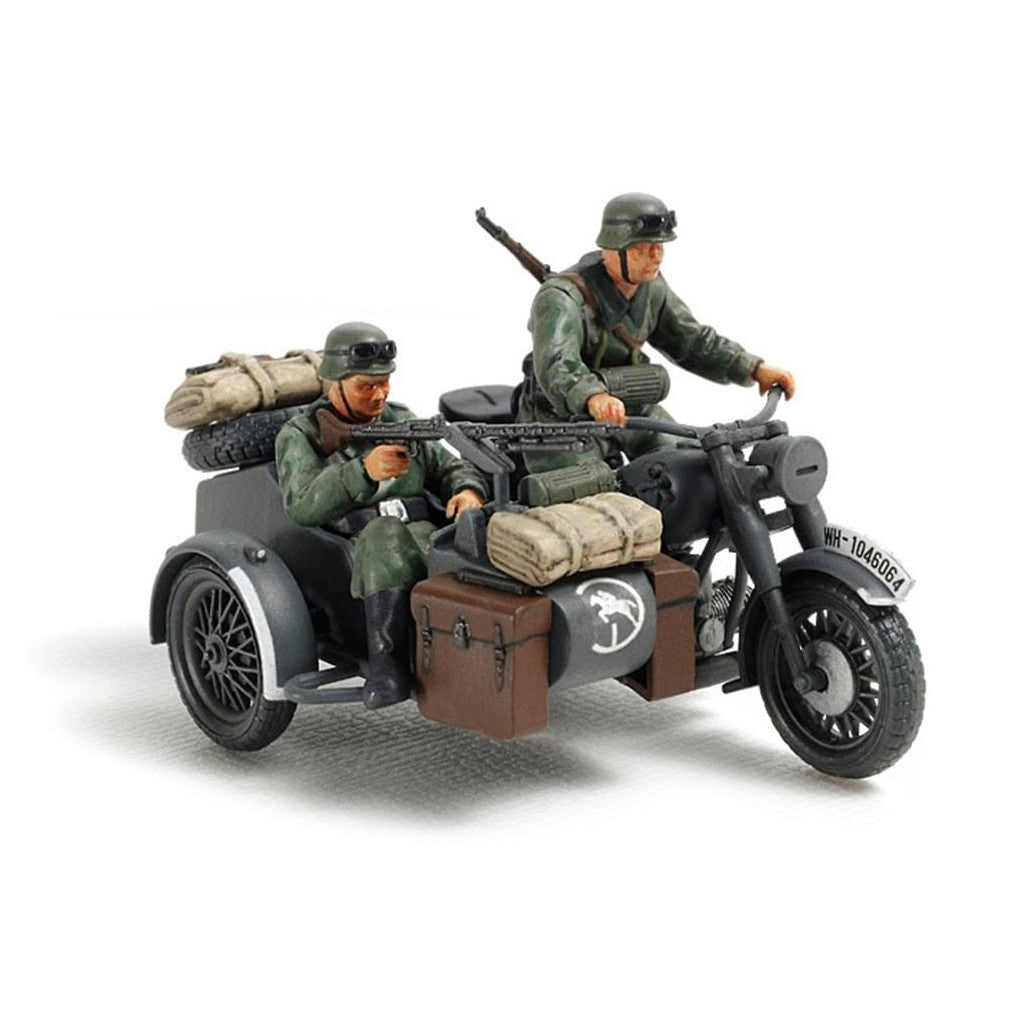 Tamiya 1/48 MM 32578 德國摩托車與邊車 組裝模型