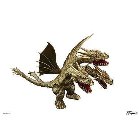 Fujimi Q Edition Godzilla Series 401 King Ghidorah (1991) 70th Anniversary Edition Assembly Model