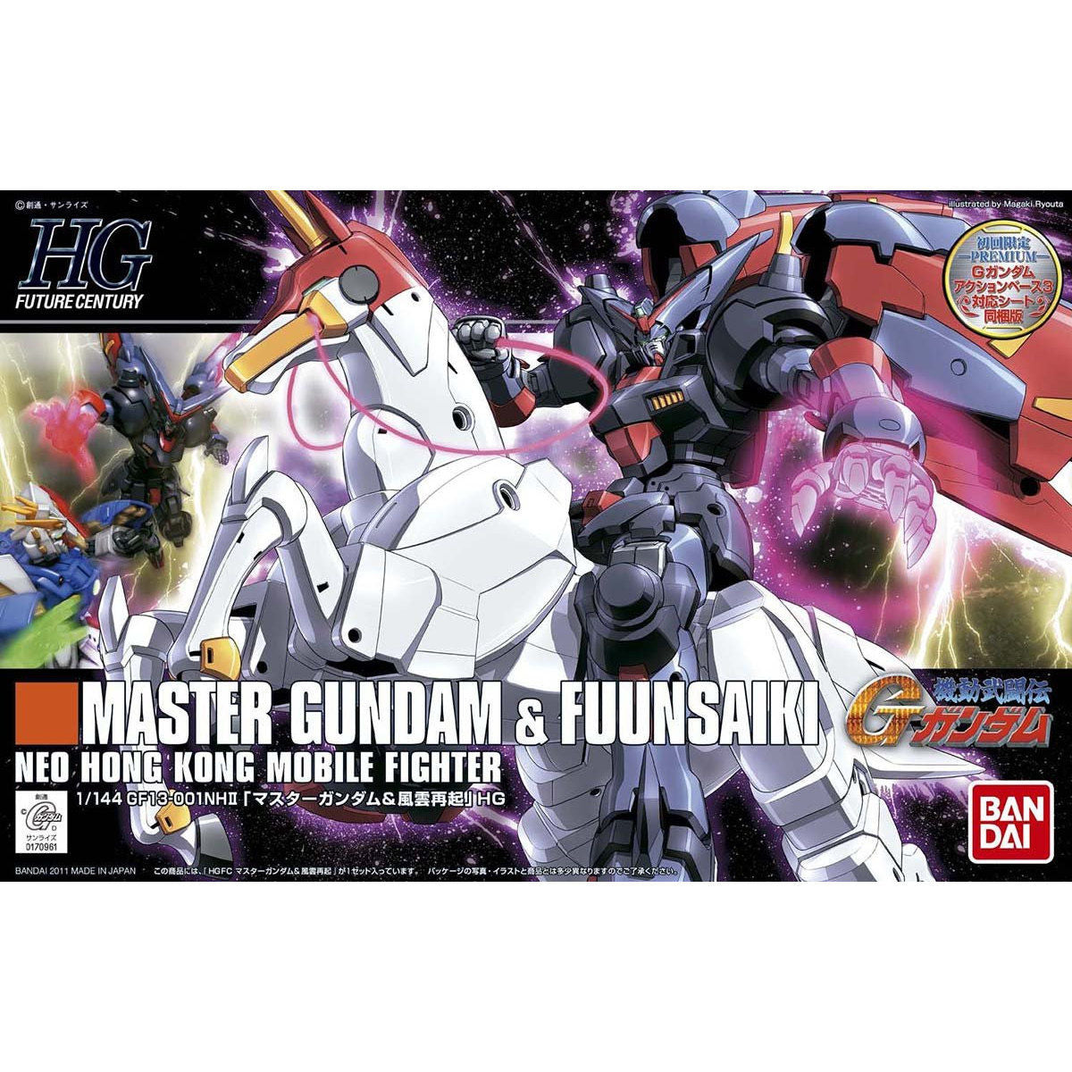Bandai 1/144 HGFC 128 東方不敗宗師高達 & 風雲再起 組裝模型
