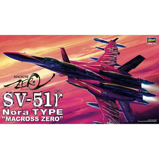 Hasegawa 1/72 Macross Zero 16 SV-51r NORA TYPE Fighter Plastic Model Kit