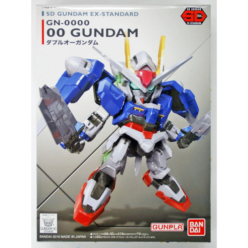 Bandai SD Gundam EX Standard 008 GN-0000 OO Gundam Plastic Model Kit