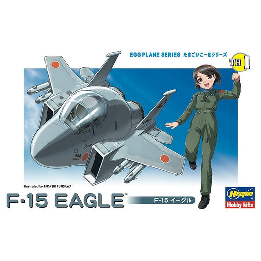 Hasegawa Egg Plane TH01 F-15 Eagle Plastic Model Kit