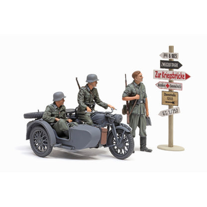 Tamiya 1/35 MM 35384 German KS600 Motorcycle &amp; Sidecar Plastic Model Kit