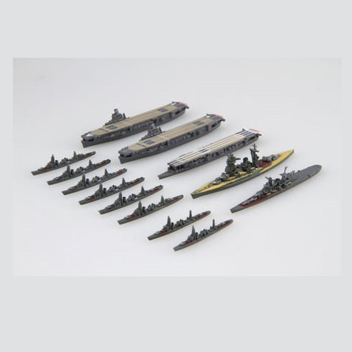 Fujimi 1/3000 Sea Way Model 33 あ號作戰小澤艦隊乙部隊飛鷹型/龍鳳/長門付塗裝完成艦載 組裝模型