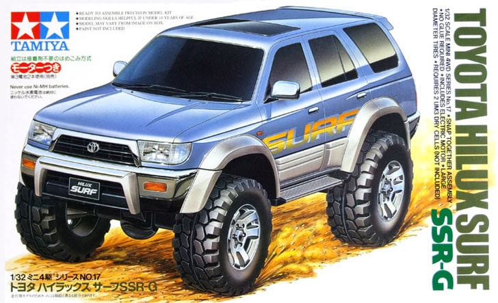 Tamiya 1/32 Wild Mini 4WD 09 豐田 Hilux Surf SSR-G 組裝模型