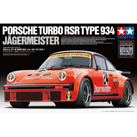 Tamiya 1/24 Sports Car 24328 Porsche Turbo RSR Type 934 Jagermeister Plastic Model Kit