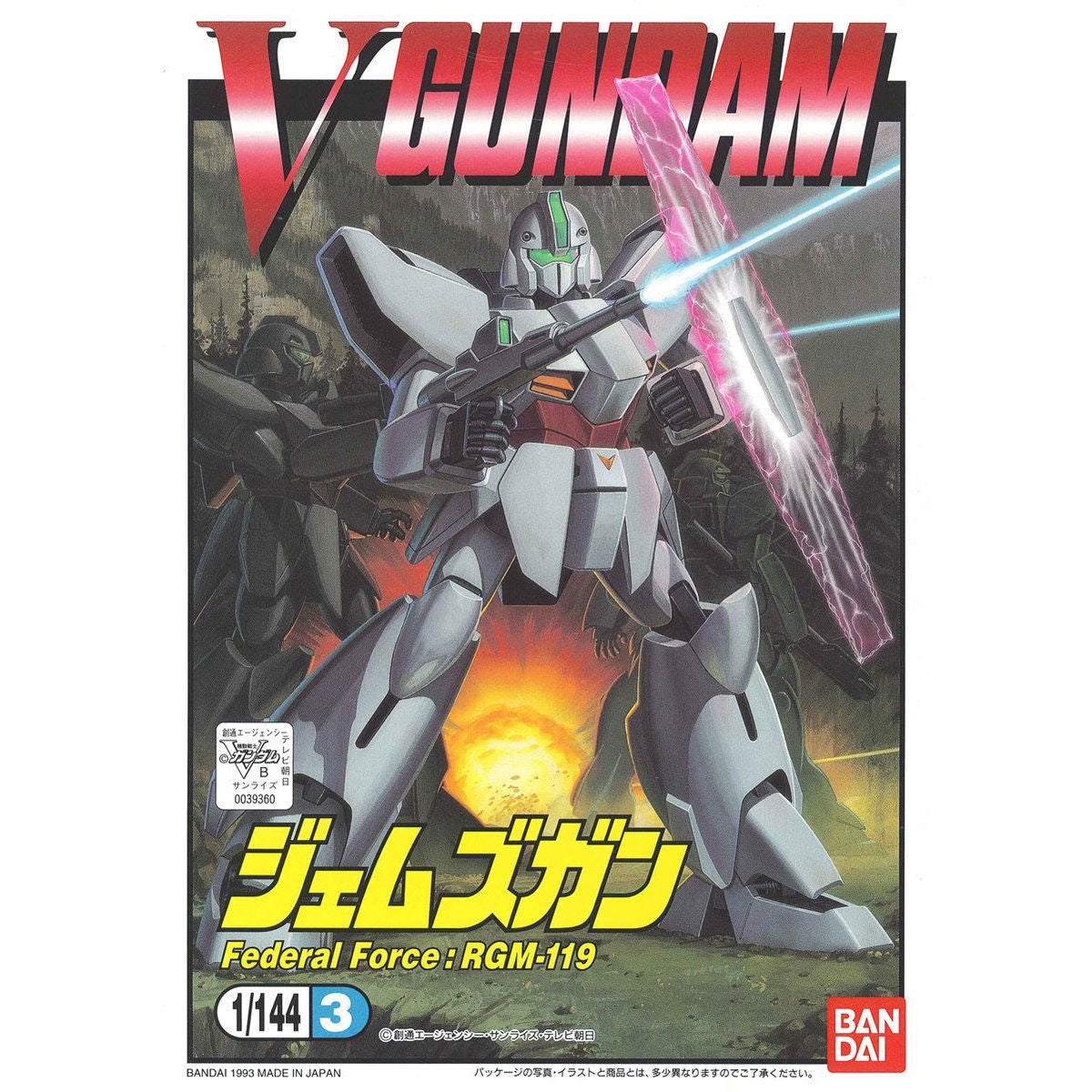 Bandai 1/144 Victory Gundam 03 Jamesgun 組裝模型