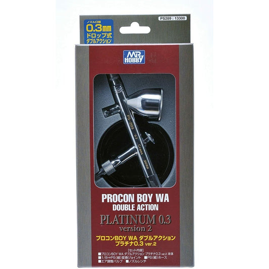 Mr Hobby PS-289 Mr.Procon Boy WA Platinum 0.3mm Ver.2 Double Action Type (0.3mm)