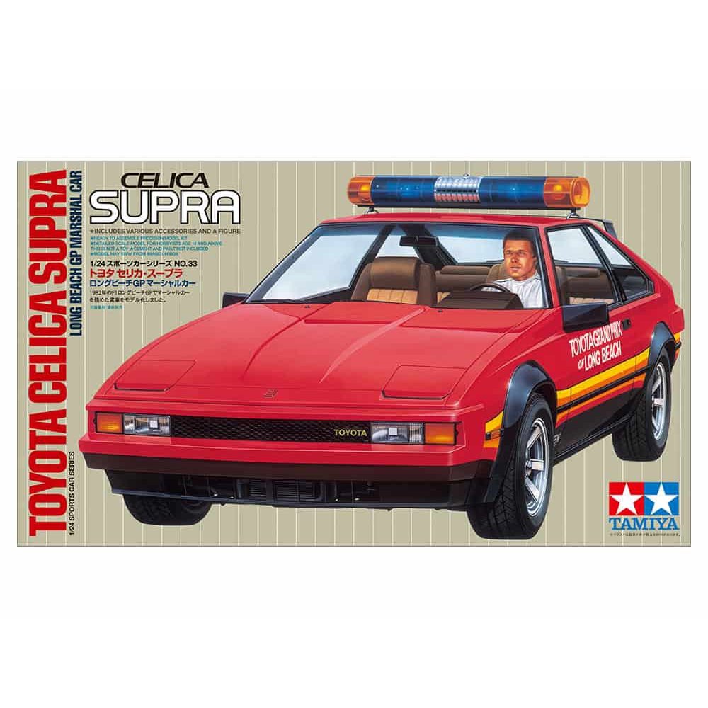 Tamiya 1/24 Sports Car 24033 Toyota Celica Supra Long Beach GP Marshal Car Plastic Model Kit