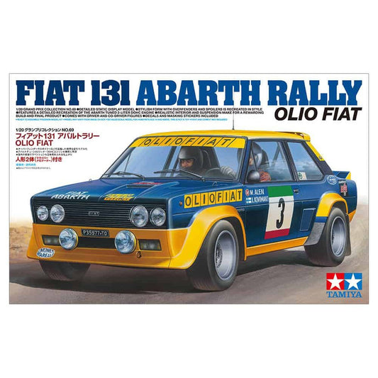 Tamiya 1/20 Grand Prix Collection 069 FIAT 131 Abarth拉力賽 Olio Fiat 組裝模型