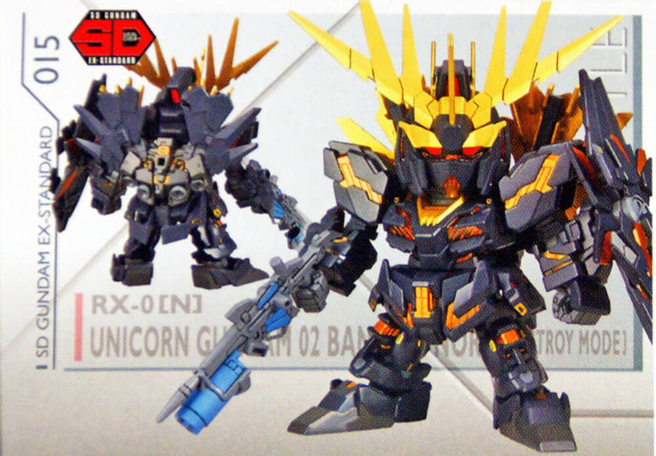 Bandai SD Gundam EX Standard 015 Unicorn Gundam 2 Banshee Norn Plastic Model Kit