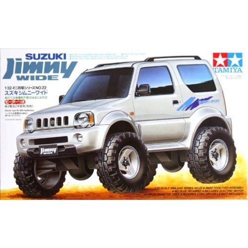 Tamiya 1/32 迷你四驅車 鈴木吉姆尼 Wide 組裝模型