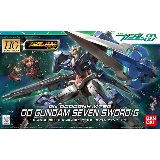 Bandai 1/144 HG-00 061 GN-0000GNHW/7SG 00 Gundam Seven Sword/G Plastic Model Kit