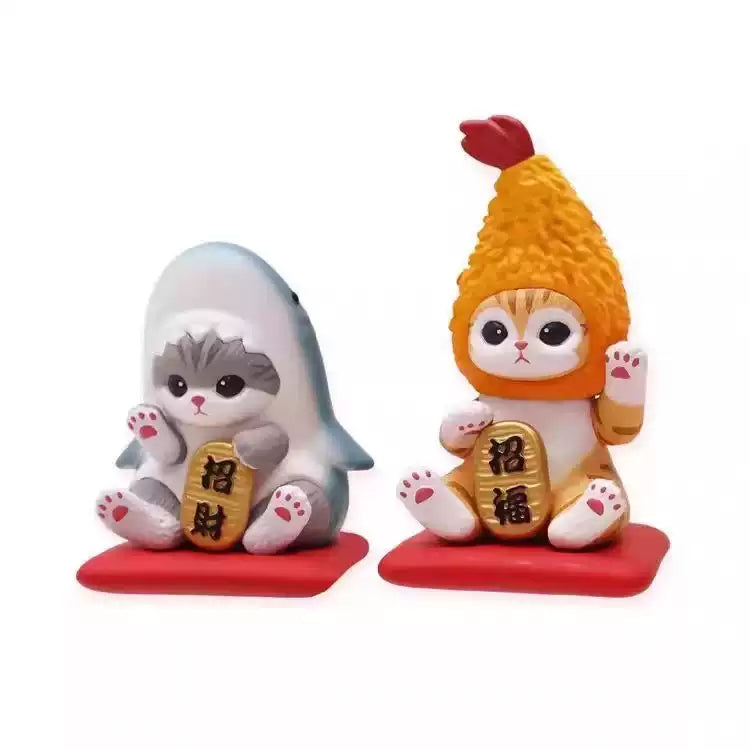 精選預訂 - mofusand 盲盒 系列- 鯊魚招財貓擺設