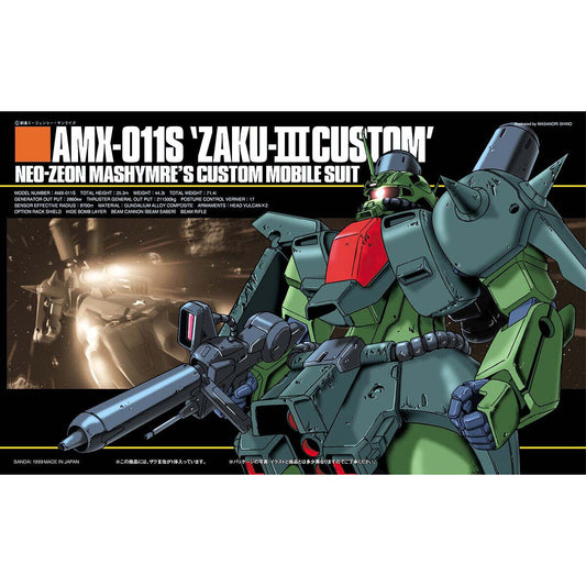 Bandai 1/144 HGUC 003 AMX-011S Zaku-III Custom Plastic Model Kit