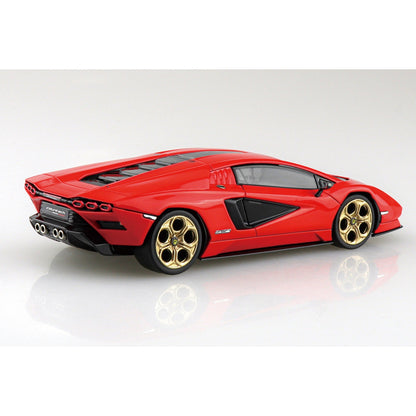 Aoshima 1/32 The SNAP-KIT 19-B Lamborghini Countach LPI 800-4 (Red) 組裝模型