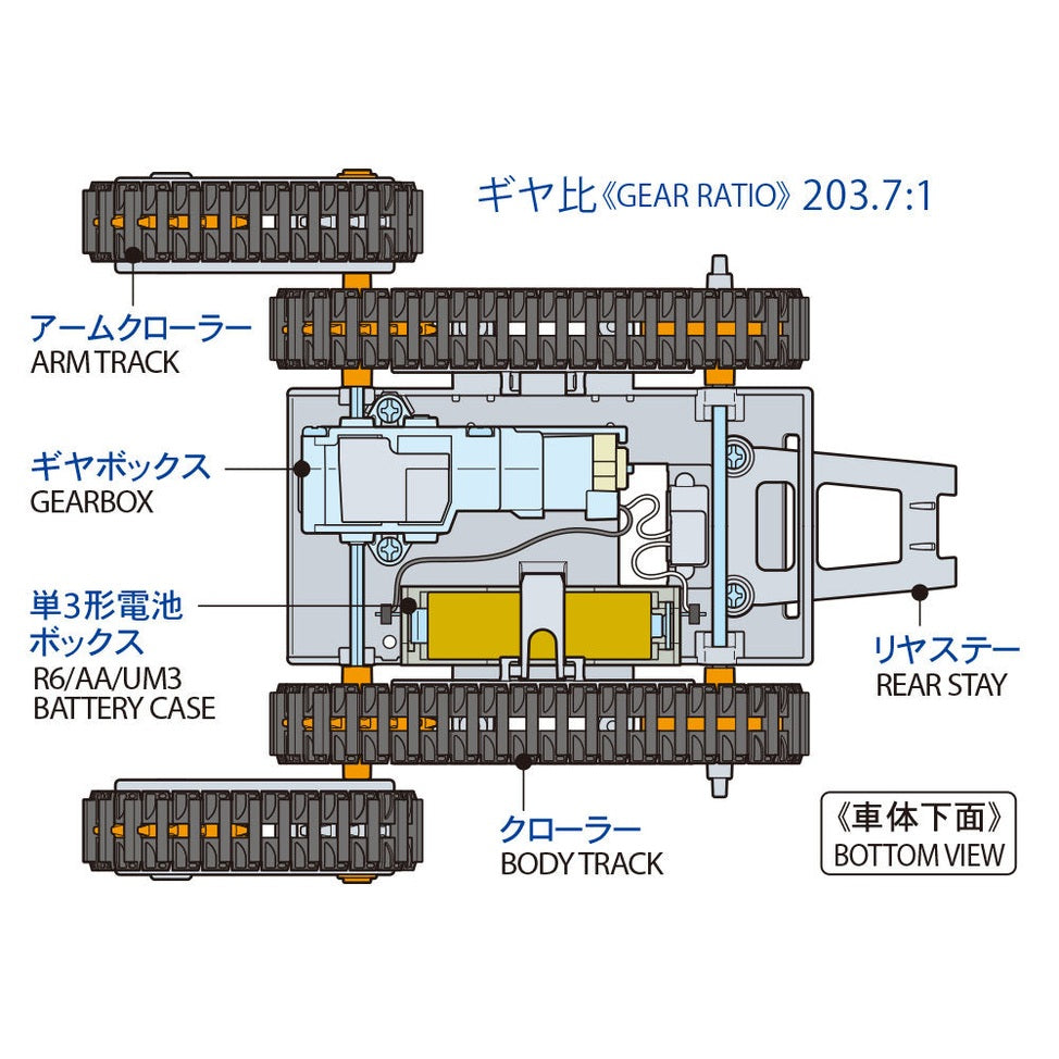 Tamiya 工作樂 70211 機械臂履帶組件 組裝模型