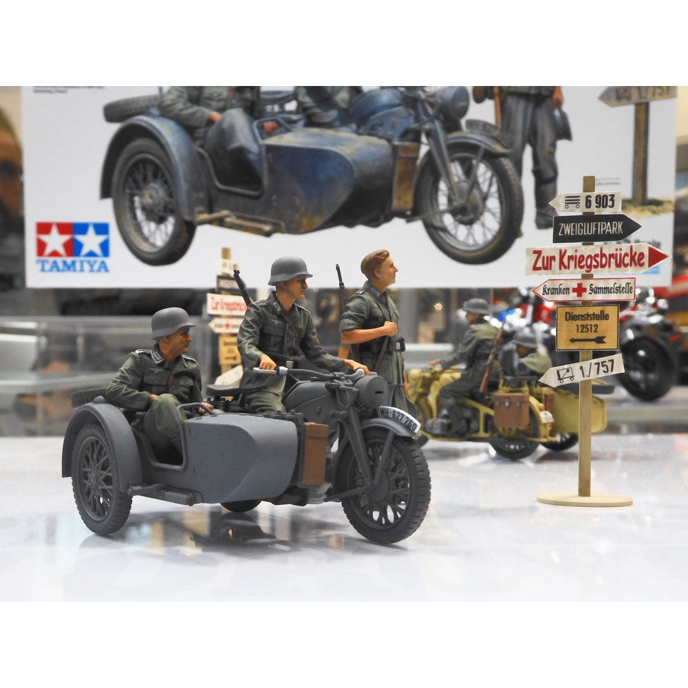 Tamiya 1/35 MM 35384 German KS600 Motorcycle &amp; Sidecar Plastic Model Kit