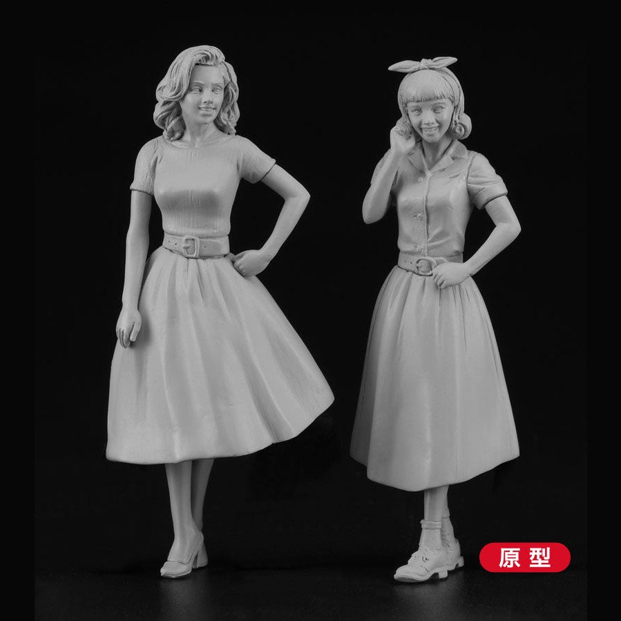 Hasegawa 1/24 FC 10 50's American Girls Figure 組裝模型