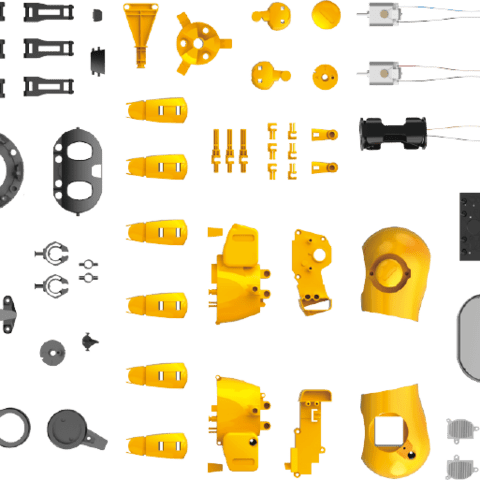 Elekit EK 9107 FORO - 6腳 步行機器人 配備紅外線雷達 組裝模型