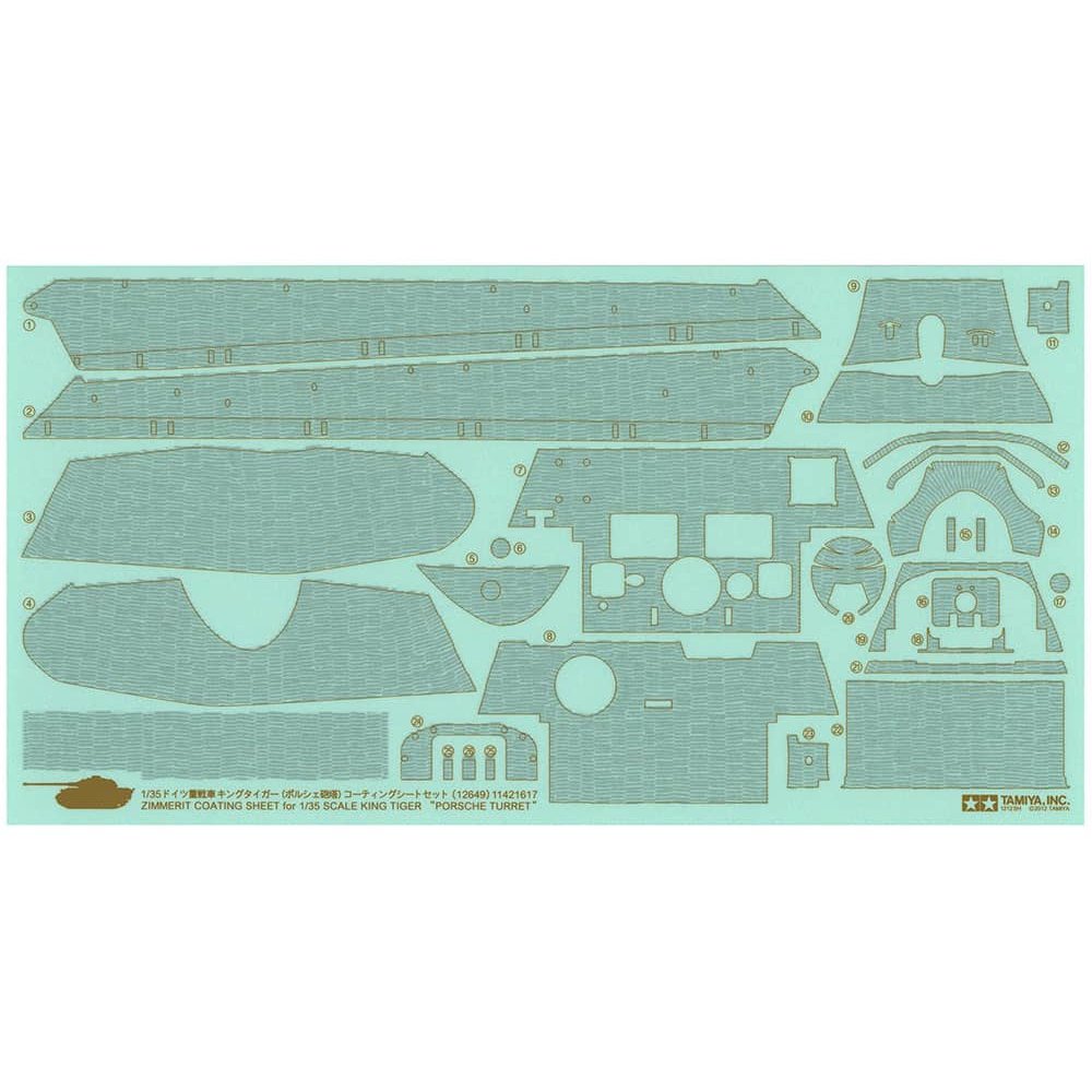 Tamiya 1/35 MM 35169 German King Tiger Porsche Turret Plastic Model Kit