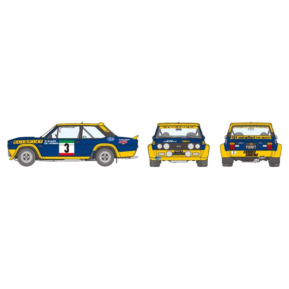 Tamiya 1/20 Grand Prix Collection 069 Fiat131 Abarth Rally Olio Fiat Plastic Model Kit