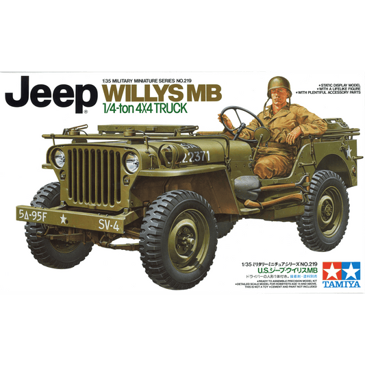 Tamiya 1/35 MM 35219 U.S. Jeep Willys MB 組裝模型