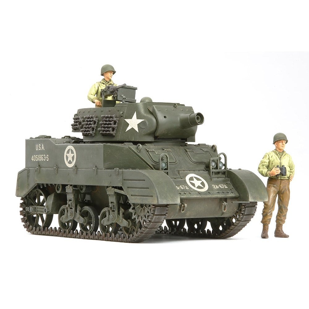 Tamiya 1/35 MM 35312 美國M8自行火炮待命出擊套裝 組裝模型