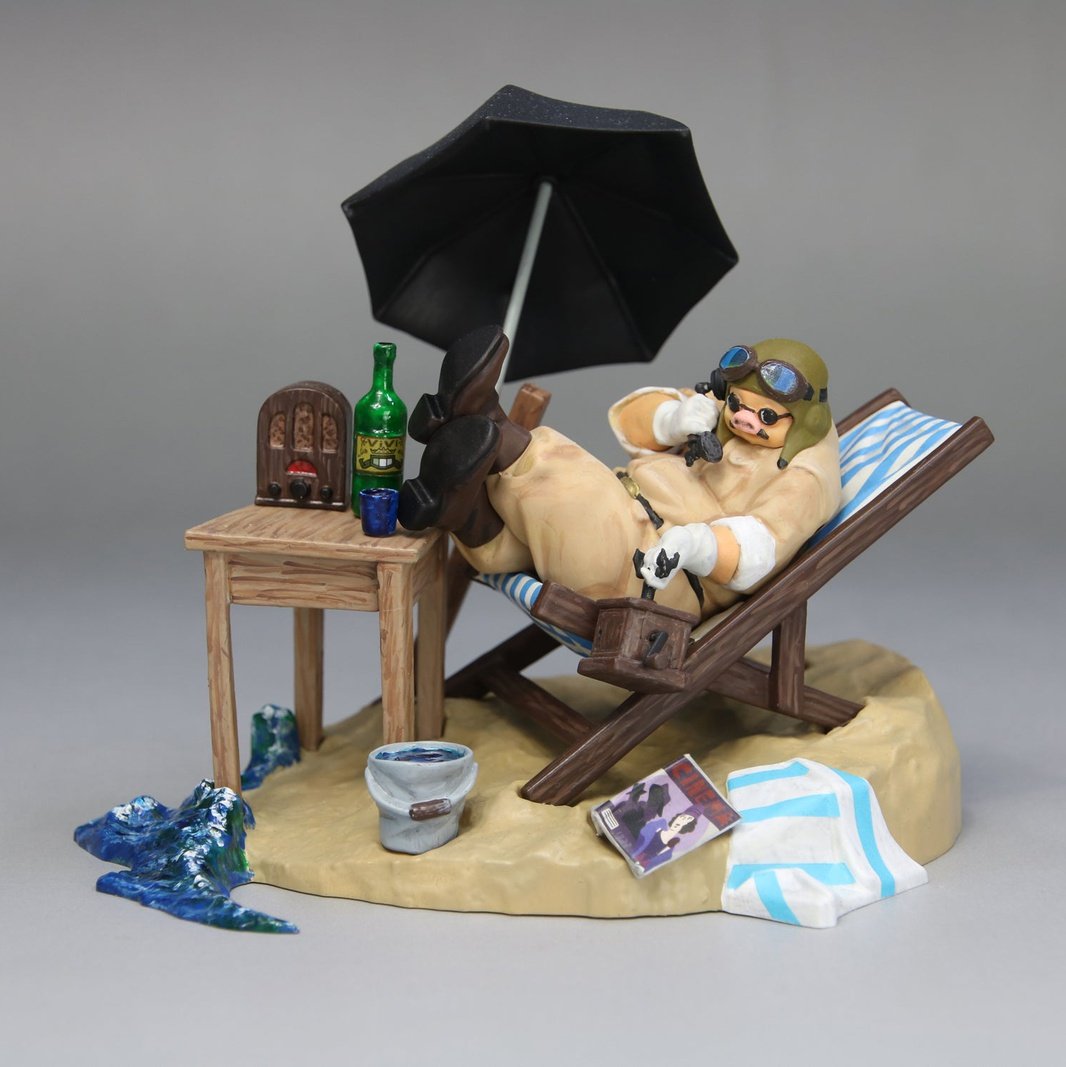 Fine Mold 飛天紅豬俠 Porco Rosso at the Hideout 組裝模型 - TwinnerModel