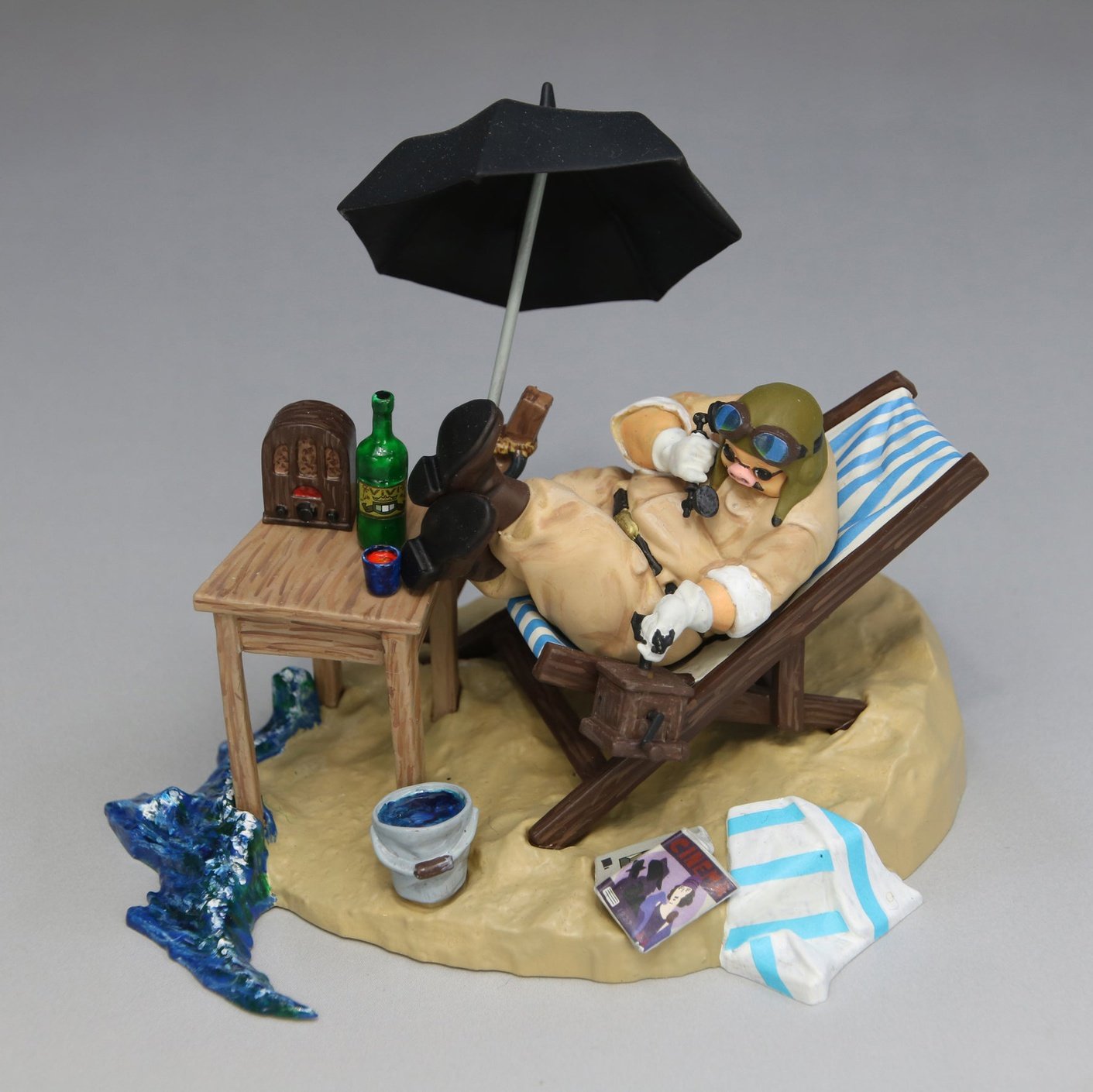 Fine Mold 飛天紅豬俠 Porco Rosso at the Hideout 組裝模型 - TwinnerModel