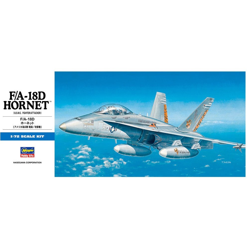 Hasegawa 1/72 D 09 F/A-18D Hornet Plastic Model Kit