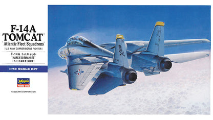 Hasegawa 1/72 E 14 F-14A Tomcat 'Atlantic Fleet Squadrons' Plastic Model Kit
