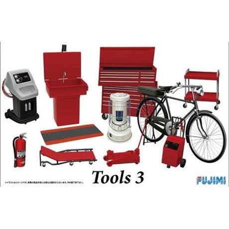 Fujimi 1/24 Garage &amp; Tools 27 Tool Set 3 Plastic Model Kit
