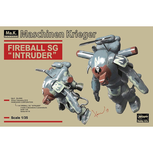 Hasegawa 1/35 Ma.K Fireball SG `Intruder` (Set of 2) Plastic Model Kit