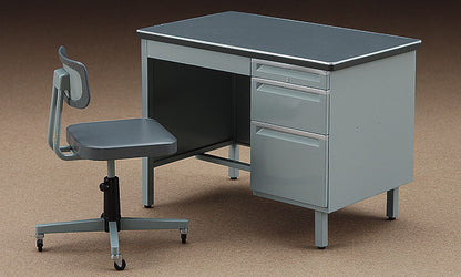 Hasegawa 1/12 FA 003 辦公室桌子與椅子 組裝模型