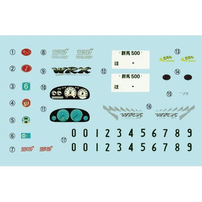 Fujimi 1/24 頭文字D 18 Impreza WRX TypeR Sti Fujiwara Takumi 組裝模型