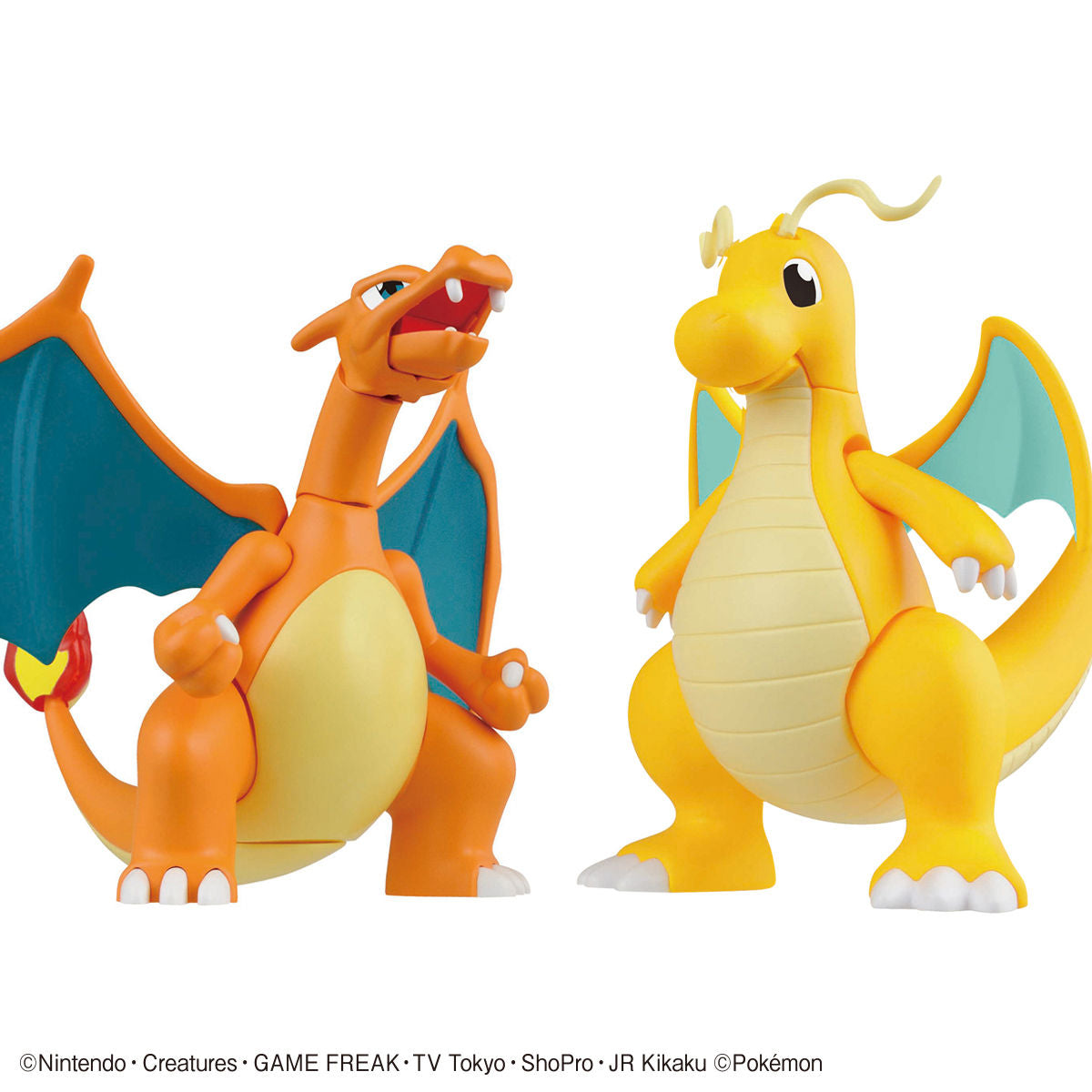 Bandai Pokemon PLAMO 043 Charizard (Battle Ver.) &amp; Dragonite VS Set Plastic Model Kit