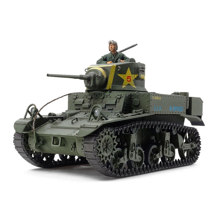 Tamiya 1/35 MM 360 美國輕型坦克 M3 斯圖爾特（後期生產型） 組裝模型